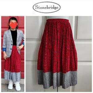 Vintage Stonebridge Floral Maxi Skirt